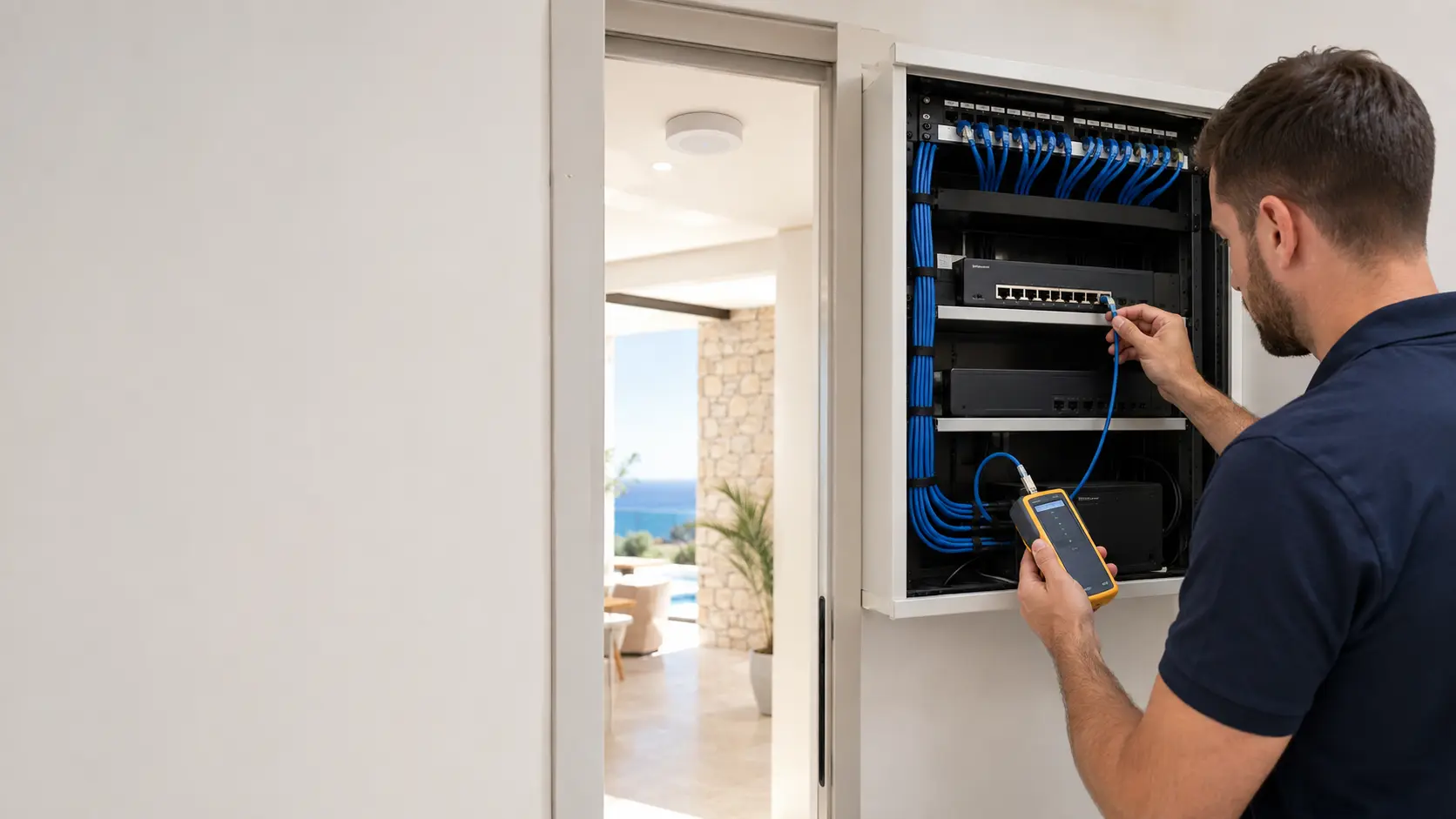 Instalacija mrežnog patch panela i switcha